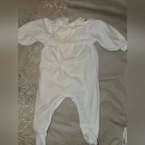 White Kids One Piece Footie